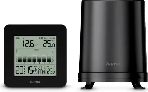 Hama Väderstation Mykonos Svart
