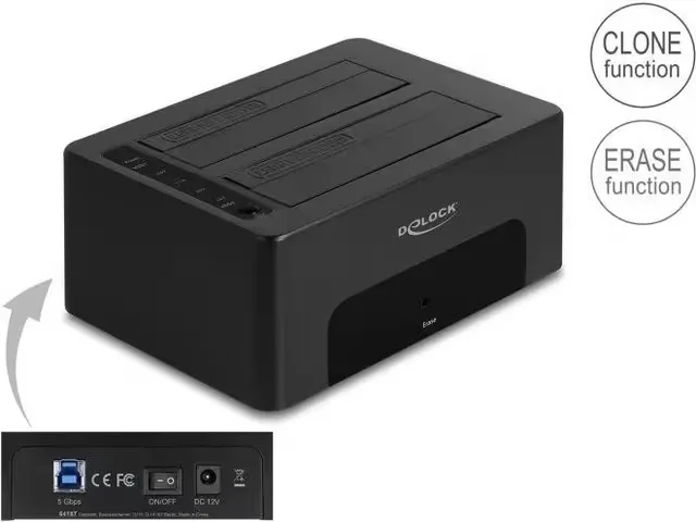 Delock - HDD / SSD dockningsstation