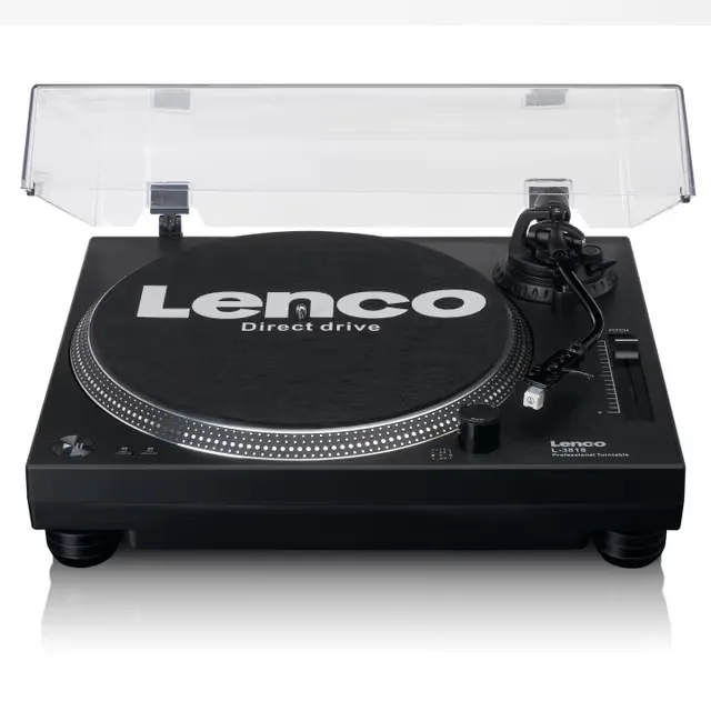 Lenco Direktdriven skivspelare med USB/PC-kodning Svart