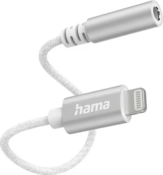 Hama Ljudadapter Lightning till 3,5 mm Vit