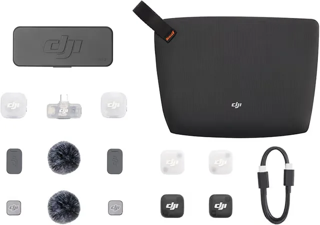 DJI Mic Mini 2 trådlös mikrofon (2TX + 1 RX + Laddningsfodral)