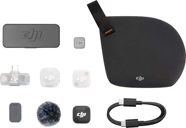DJI Mic Mini 2 trådlös mikrofon(1 TX + 1 Mobile RX + Laddningsfodral)