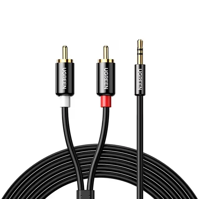 Ugreen 3,5 mm minijack till 2RCA ljudadapterkabel, 1,5 m