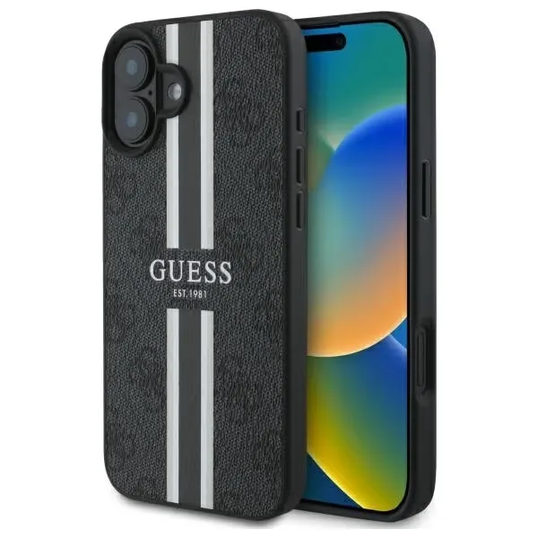 Guess Mobilskal till iPhone 16 MagSafe 4G Printed Stripes