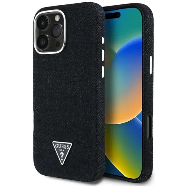 Guess Mobilskal till iPhone 16 Pro Max MagSafe Denim Triangle
