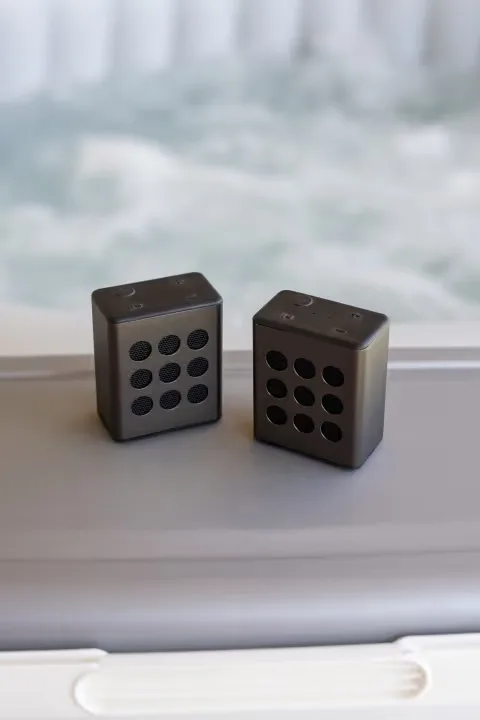 Lenco Bluetooth® stereohögtalare med 8 timmars speltid med tillbehör Grå