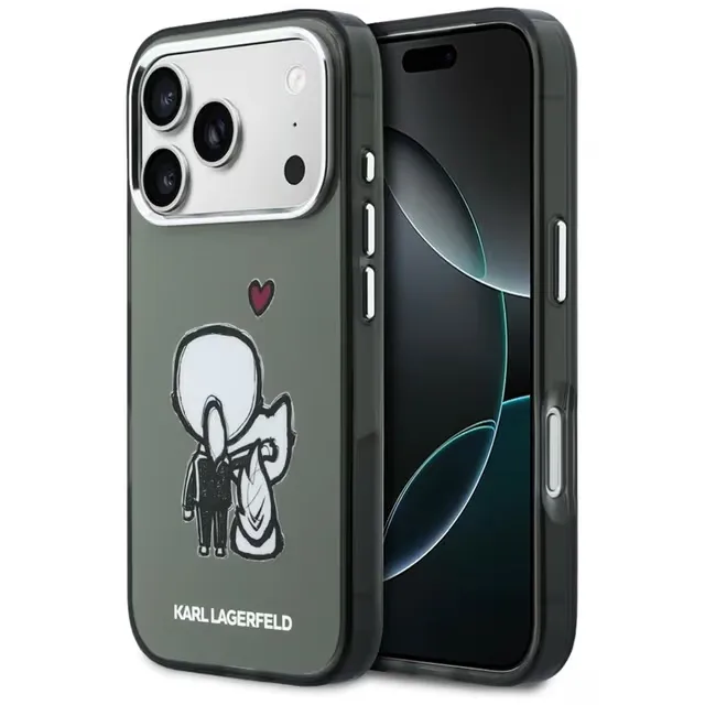Karl Lagerfeld Mobilskal För iPhone 17 Pro Magsafe Karl & Choupette Back Logo