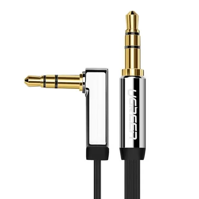 Ugreen AUX-kabel, vinklad, 3,5 mm, 2 m
