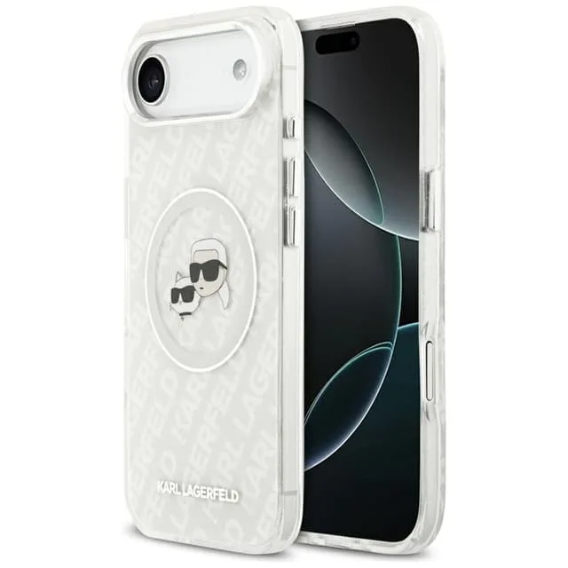 Karl Lagerfeld Mobilskal till iPhone Air Magsafe Glitter Karl Och Choupette Head