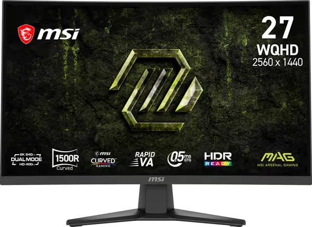 MSI MAG 275CQDF X24 27/VA/240Hz/1ms spelskärm