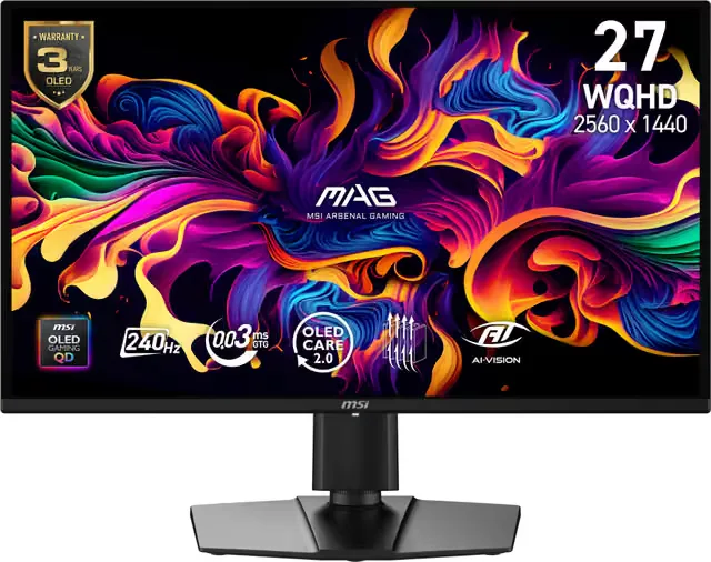 MSI MAG 274QP QD-OLED X24 26,5" gamingskärm