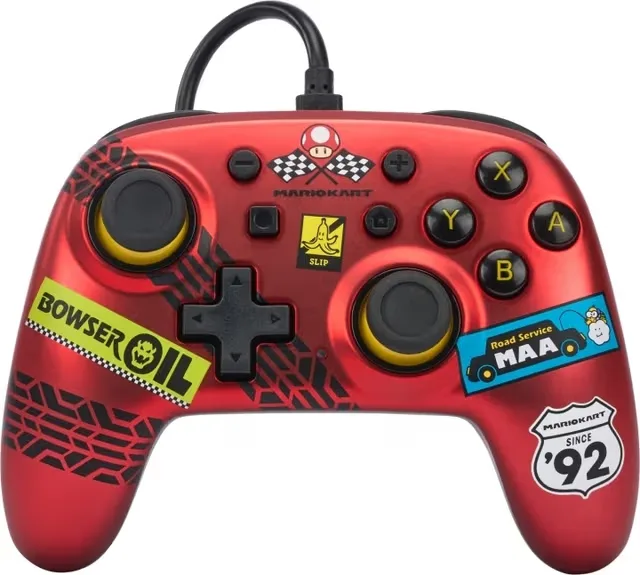 PowerA Nano trådbunden handkontroll, Mario Kart: Racer Red