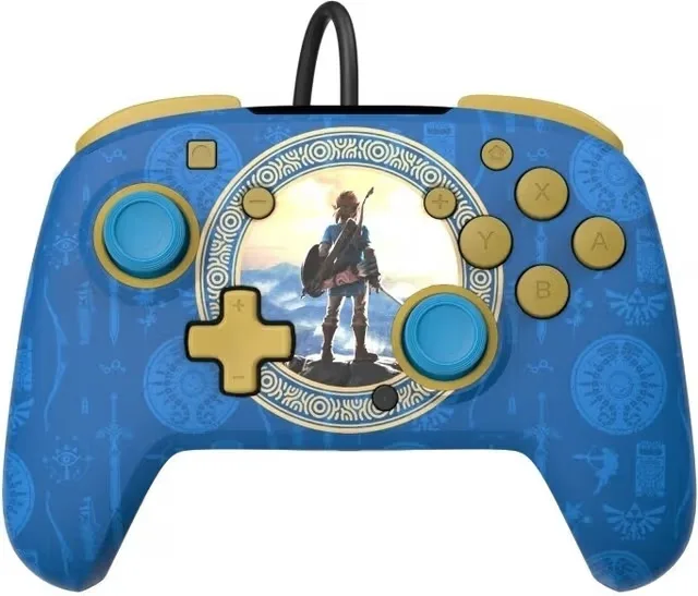 PDP Gaming Rematch Wired Controller – Hyrule Blue