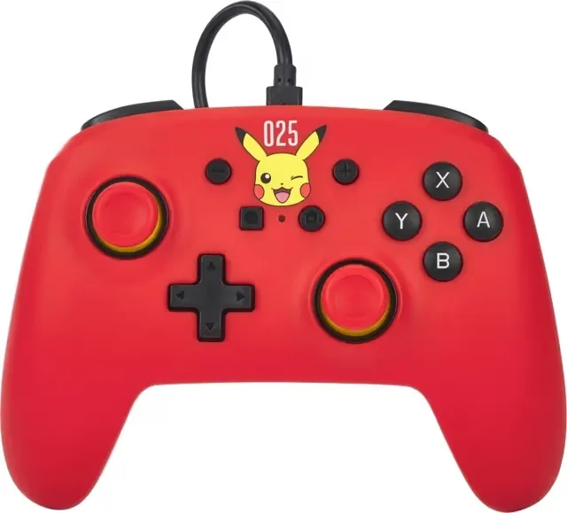 PowerA Trådbunden handkontroll, Pikachu som skrattar, Switch