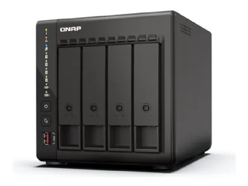 QVP-41C NAS- & lagringsservrar Tower Intel® Celeron® J6412 8 GB DDR4 0 TB Svart