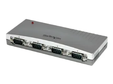 StarTech.com USB till RS232 seriell DB9-adapterhubb med 4 portar