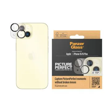 PanzerGlass PicturePerfect -kamerans linsskydd, iPhone 15 / 15 Plus
