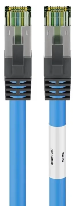 Goobay patchkabel RJ45 CAT 6A, blå, 7,5 m