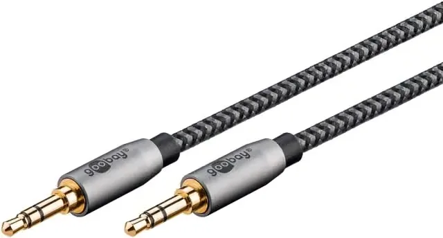 Goobay Ljudanslutningskabel AUX, 3,5 mm stereo, 0,5 m, Sharkskin Grey Pawl 3,5 mm plugg (3-stift, Stereo) > Pawl 3,5 mm plugg (3-stift, Stereo)
