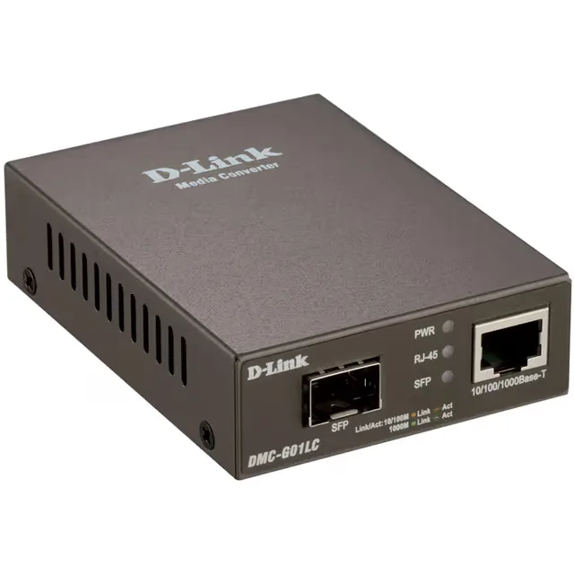 D-Link DMC-G01LC mediekonverterare, 10/100/1000 till SFP