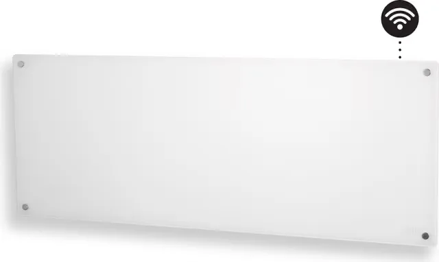 Mill Glass Smart WiFi panelvärmare GL1300WIFI4 (vit)