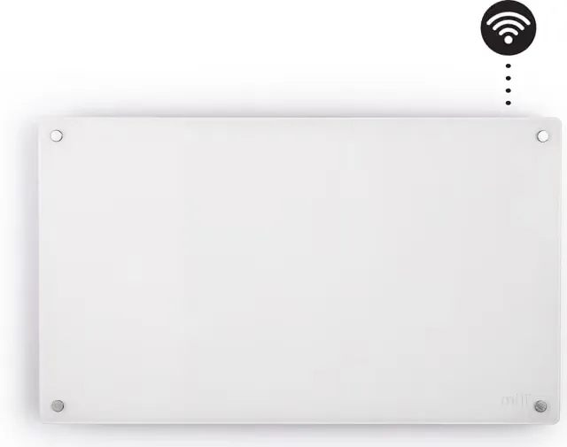 Mill Glass Smart WiFi panelvärmeelement GL700WIFI4 (vit)