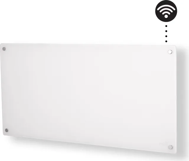 Mill Glass Smart WiFi panelvärmare GL1000WIFI4 (vit)
