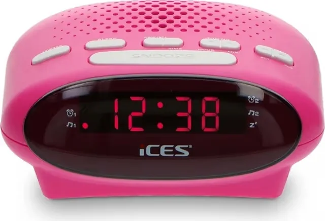 ICES Klockradio Rosa