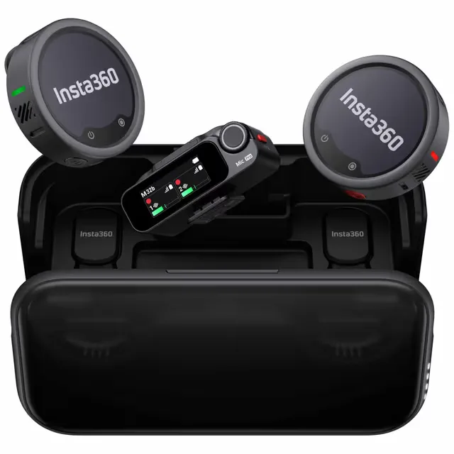 Insta360 Mic Pro (2 TX + 1 RX) trådlös mikrofon