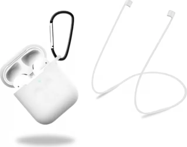 Airpods Skyddsfodral med krok, Grå