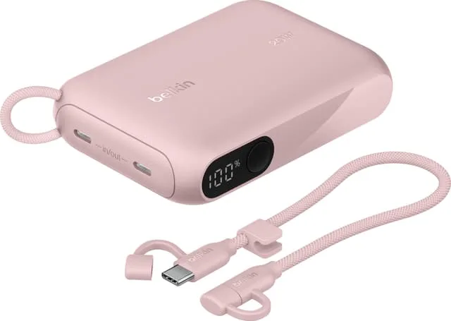 Belkin BoostCharge Power Bank, 10000mAh, 20W PD, 2xUSB-C, display