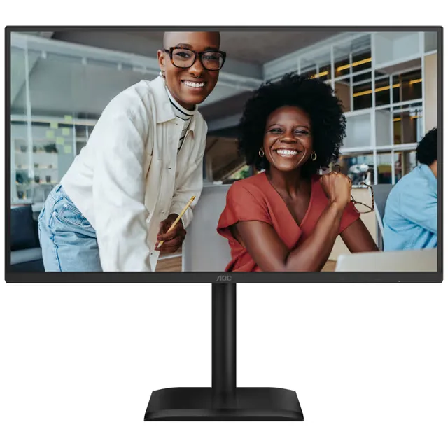 27" AOC 27E4U, IPS 1920x1080, 4 ms, 120Hz, höjdjusterbar, pivot, HDMI/DP, högtalare, USB 3.2-hubb, 5 års garanti