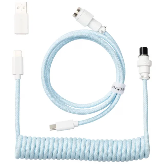 Keychron Coiled Aviator Cable 8K Kablar för tangentbord och mus