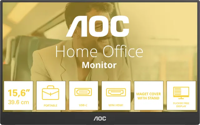 AOC 15,6" 16T20E2 IPS Portable Monitor