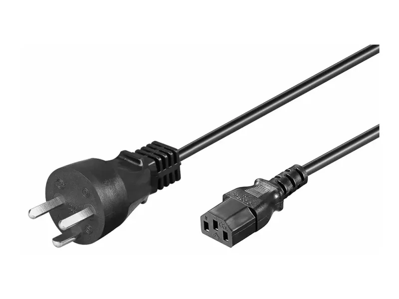 Microconnect strömkabel DK 2-5A till IEC 60320 C13, 3 m, svart