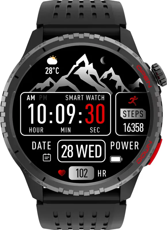 Denver: SmartWatch GPS AMOLED Hälsokoll SWG-345B Svart