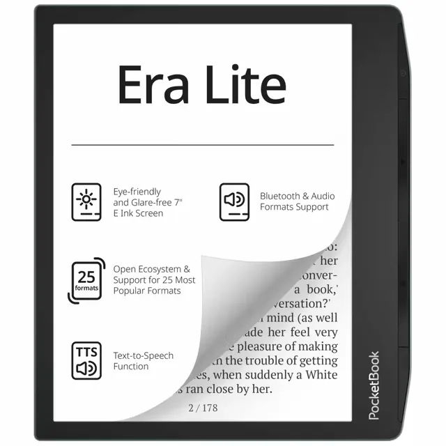 Pocketbook Era Lite 7" eBook-läsare (stengrön)