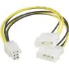 Adapter för 2x4-pin Molex till 6-pin PCI-Express