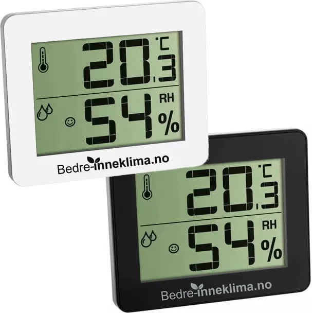 Bedre Inneklima hygrometer og termometer