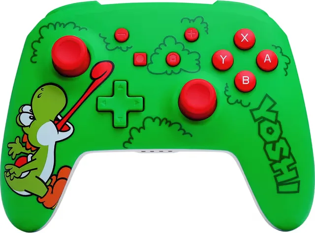 PowerA Trådlös handkontroll för Nintendo Switch – Hungry Yoshi – Grön