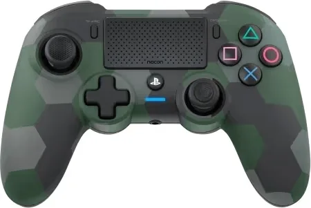Nacon trådlös Dualshock 4 V2-handkontroll Asymmetrisk Camo Green (PS4)