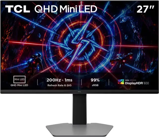 TCL 27P2A 27'' QHD/IPS/200Hz/1ms/HAS datorskärm