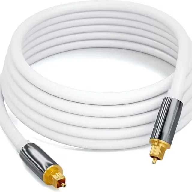 Toslink Digital Optisk Ljudkabel, SPDIF Utgång, 5.1 Kanal, Förstärkare Ljud Fiber Optisk Anslutningskabel 10 m