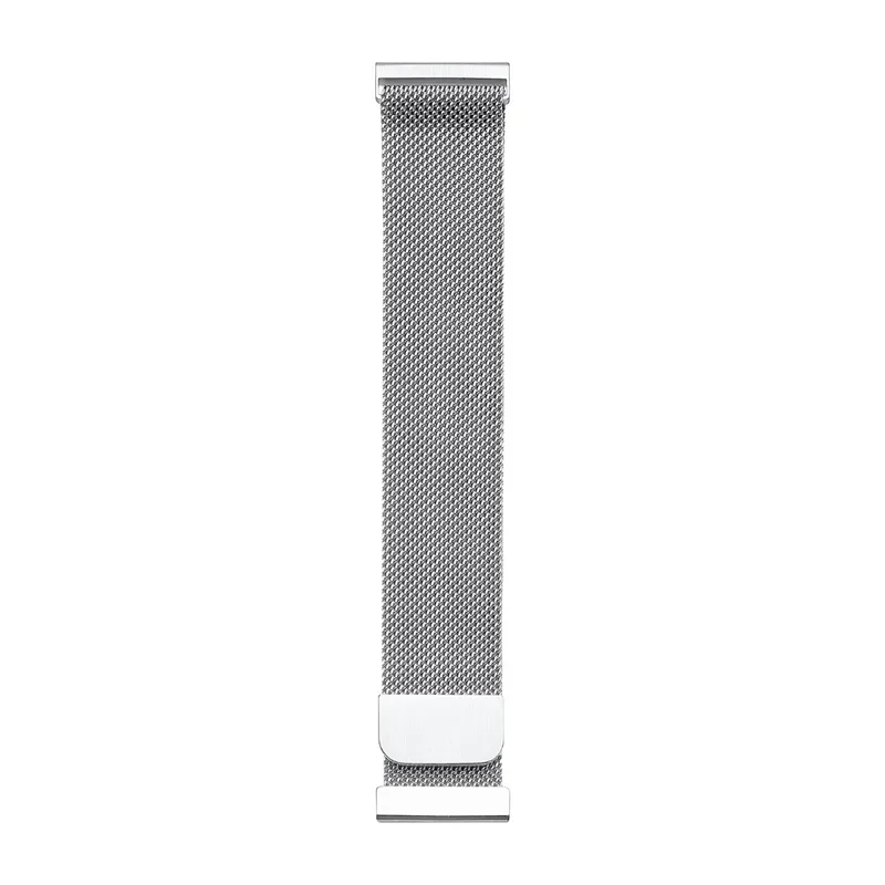 Triacle Mesh-armband i stål, universal 20 mm, silver