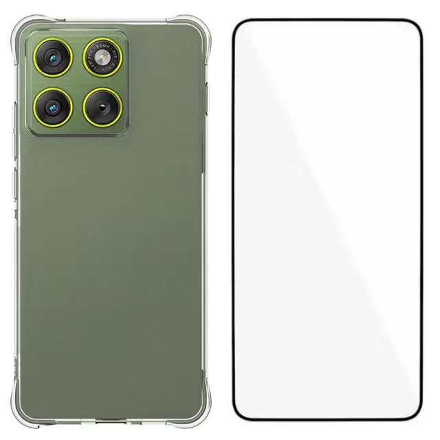 WANLONFENG mobilskal med härdat glas till Motorola Edge 70 5G