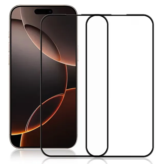 AMORUS 2-pack Skärmskydd till iPhone 17 Tempered Glass