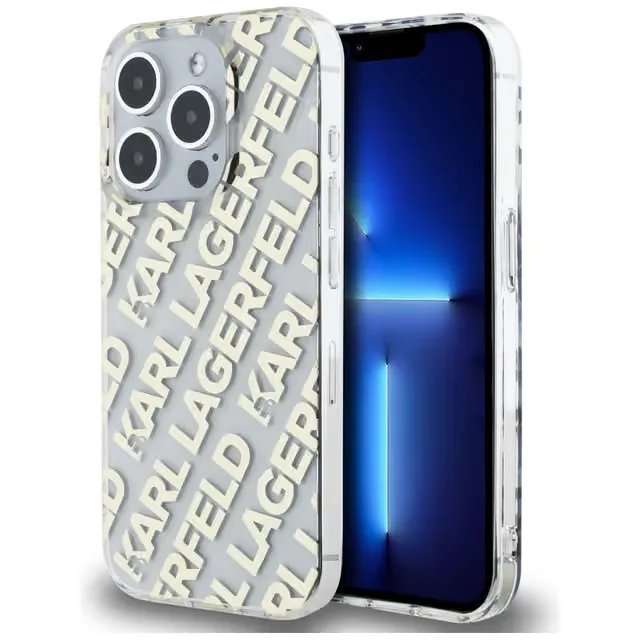 Karl Lagerfeld iPhone 15 Pro Max Skal MagSafe IML Fullover Guld