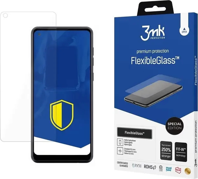 3MK Flexibelt Hybridglas Skärmskydd Galaxy A21s