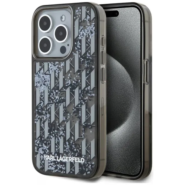 Karl Lagerfeld iPhone15 Pro Mobilskal MagSafe Liquid Glitter
