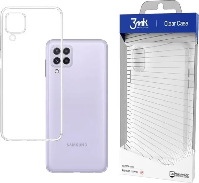 3MK Galaxy A22 4G skal, transparent